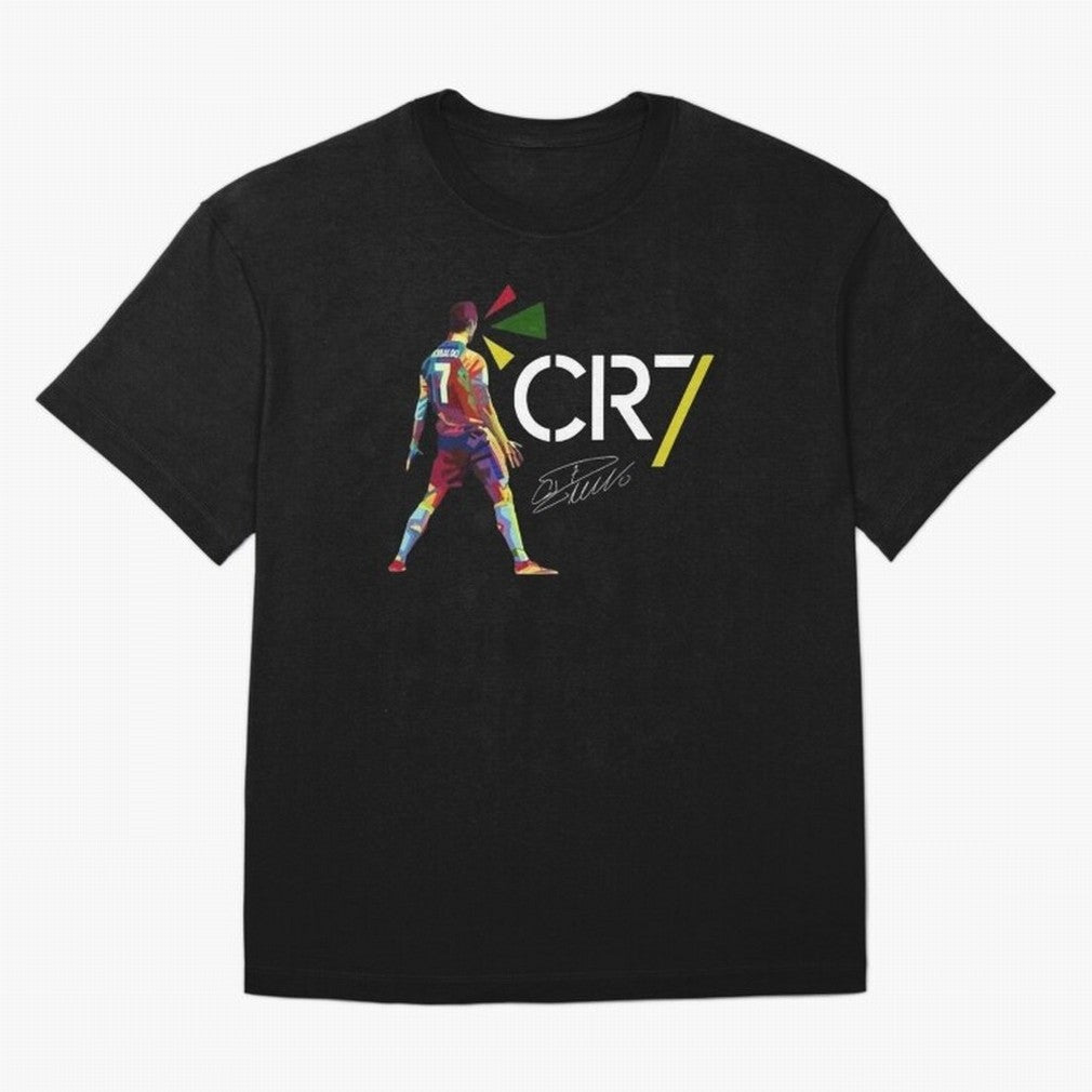 Cr7 Cristiano Ronaldo Signature Oversized T-Shirt Join Supporters Worldwide for FIFA World Cup 2026 USA Canada Mexico for Fans of CR7 and Messi and England, Bringing Goal Celebration Energy, Supporter Heritage, Football Icons and Worldwide