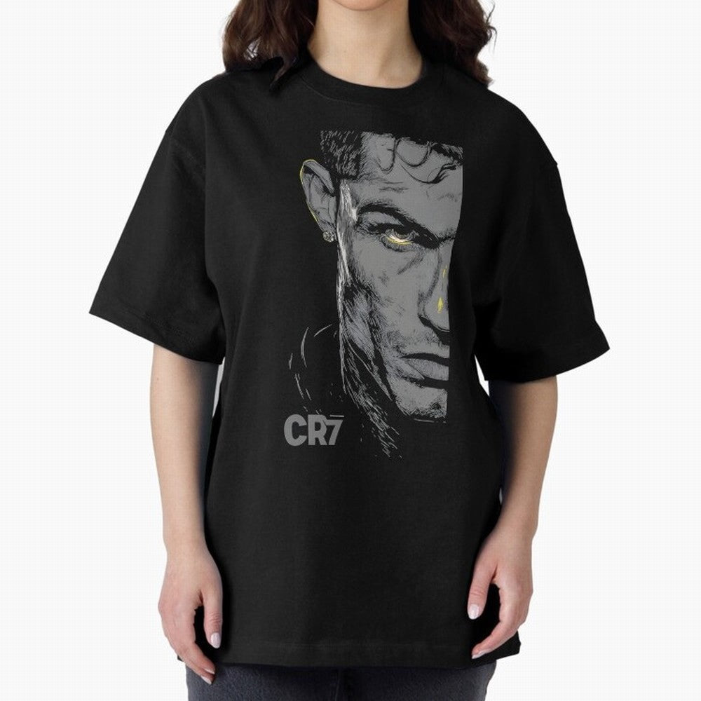 Cristiano Ronaldo Goat 7 Oversized T-Shirt Honor Champions and Dreams in FIFA World Cup 2026 USA Canada Mexico Spirit, Filled with England and Germany, Haaland and Mbappe, Soccer Culture, Superstar Moments, National Team Dreams and Competitive