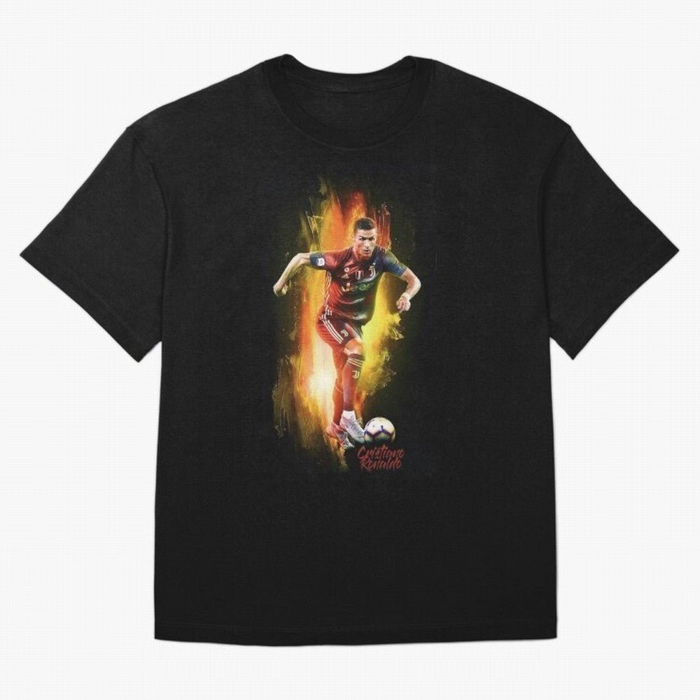 Ronaldo Wallpaper Oversized T-Shirt Remember Iconic Moments from FIFA World Cup 2026 USA Canada Mexico Featuring Cristiano Ronaldo, Argentina Energy, Football Passion, Legendary Performances, Festival Vibes and Supporter Community; Built for