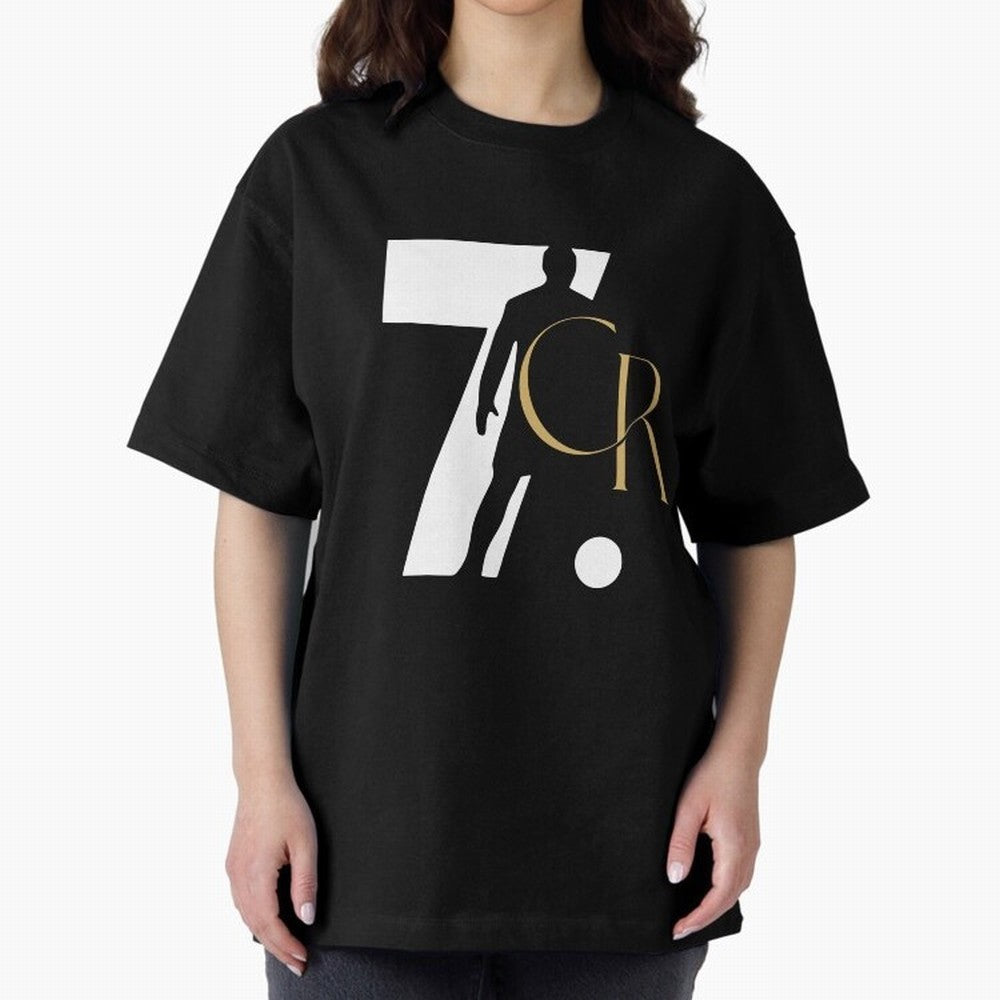 Cristiano Ronaldo Oversized T-Shirt Honor Football Greatness during FIFA World Cup 2026 with Cristiano Ronaldo, Haaland and CR7, Brazil Energy, Football History, Final Match Energy, Crowd Noise and Once in a Lifetime Moments; Ideal for Fans Who