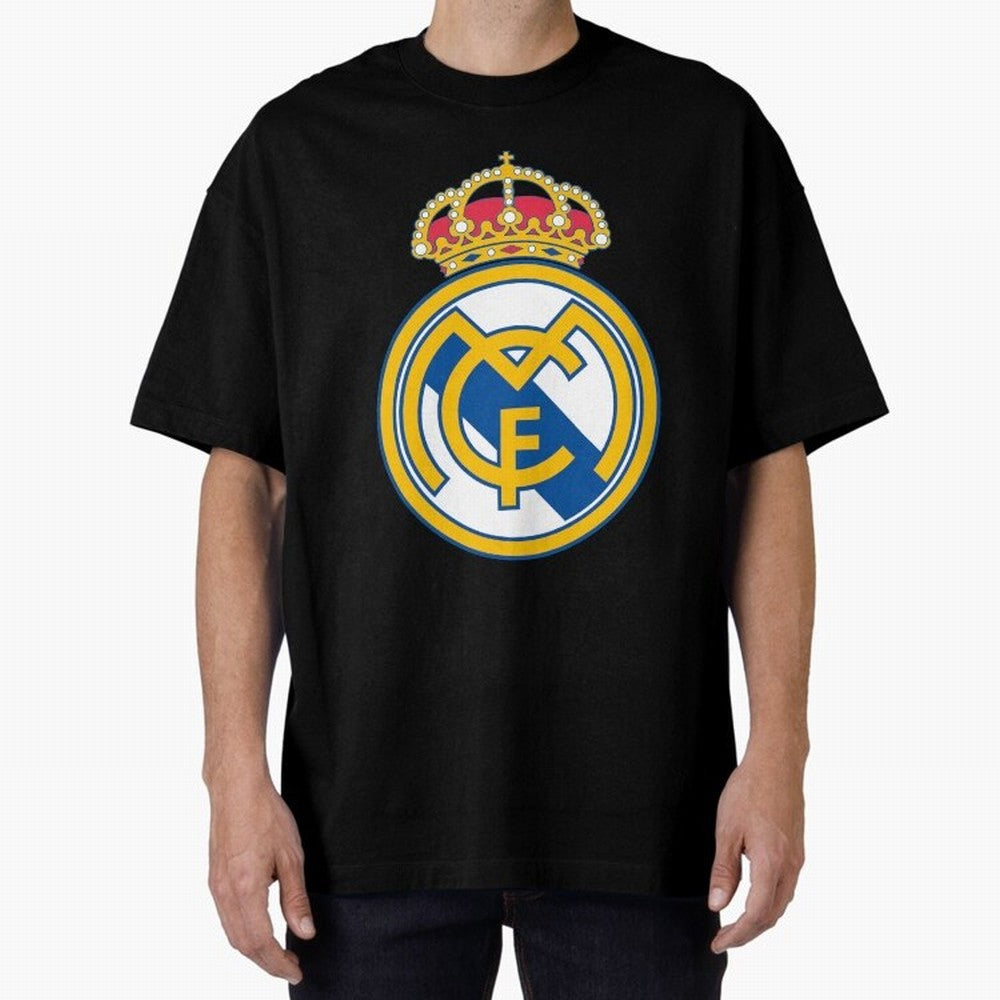 The Madrid CF Logo Oversized T-Shirt Make Game Day About the FIFA World Cup 2026 USA Canada Mexico Journey through Mbappe Highlights, Germany Pride, Championship Spirit, Famous Goals, Roaring Crowds and International Football Unity; Ideal for