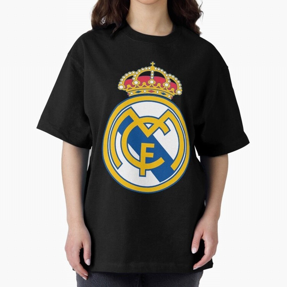 The Madrid CF Logo Oversized T-Shirt Make Game Day About the FIFA World Cup 2026 USA Canada Mexico Journey through Mbappe Highlights, Germany Pride, Championship Spirit, Famous Goals, Roaring Crowds and International Football Unity; Ideal for