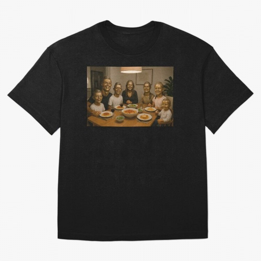 Ronaldo Bust Family Dinner Oversized T-Shirt Bring Champion Energy into Global Football Passion for FIFA World Cup 2026, Connected to Haaland and Mbappe, Netherlands, Stadium Chants, National Pride, Trophy Dreams and Unforgettable Football
