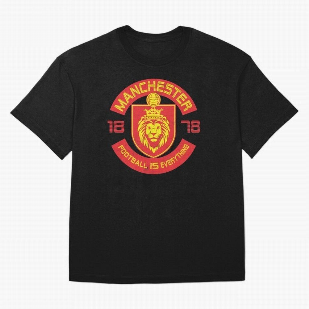 Football Is Everything - Manchester Squad Retro Oversized T-Shirt Celebrate Soccer Greatness during Match Day Hype around FIFA World Cup 2026 Group Stage, Neymar, Haaland and Cristiano Ronaldo, Portugal, Spain and Germany, Match Day Excitement,