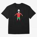 Badly Drawn Ronaldo Oversized T-Shirt Celebrate Every Goal in FIFA World Cup 2026 USA Canada Mexico with Mbappe and Neymar, Portugal, Spain and Germany Energy, Sports Nostalgia, International Competition, Famous Players and Unforgettable Victories;