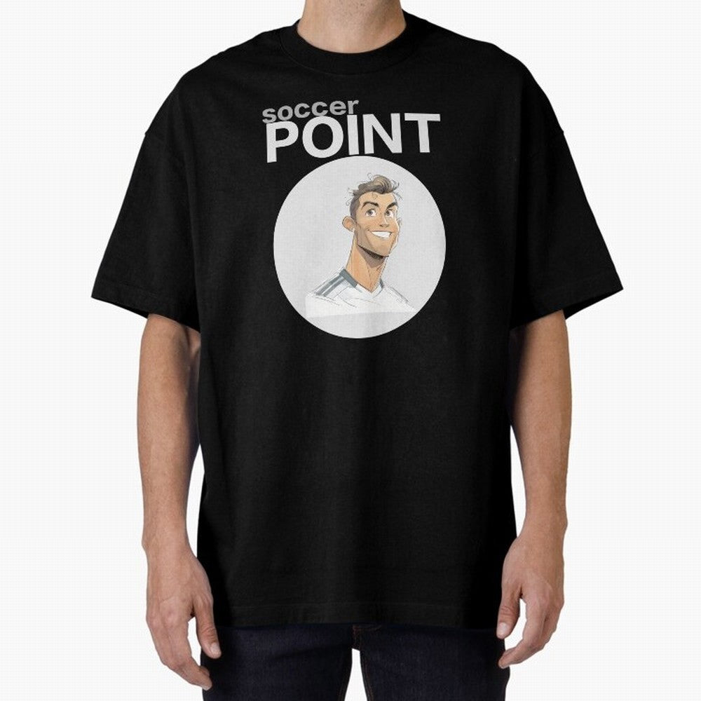 Cristiano Ronaldo POINT Oversized T-Shirt Share the Excitement of FIFA World Cup 2026 USA Canada Mexico for Fans of Messi and Cristiano Ronaldo and Netherlands, Bringing Football Passion, Legendary Performances, Festival Vibes and Supporter