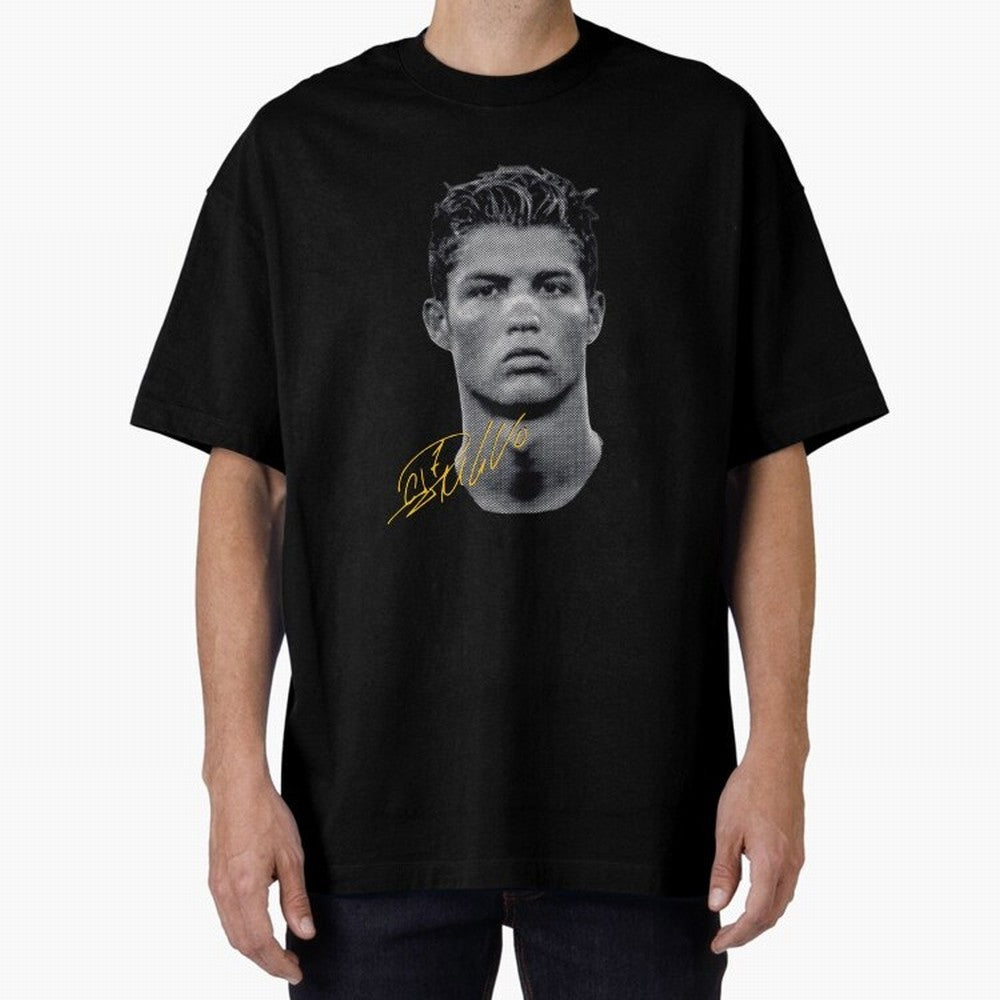 Vintage Cristiano Ronaldo Oversized T-Shirt Show Match Day Excitement for the FIFA World Cup 2026 Journey through Haaland and Mbappe Highlights, France Pride, Fan Favorite Moments, National Team Passion, Big Match Drama and Soccer History; Made for