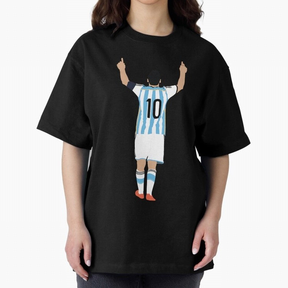 Lionel Messi, #m30 Oversized T-Shirt Celebrate Soccer Greatness during FIFA World Cup 2026 USA Canada Mexico for Fans of Messi, CR7 and Mbappe and Spain and Netherlands, Bringing Retro Football Energy, Iconic Rivalries, Trophy Chase Drama and