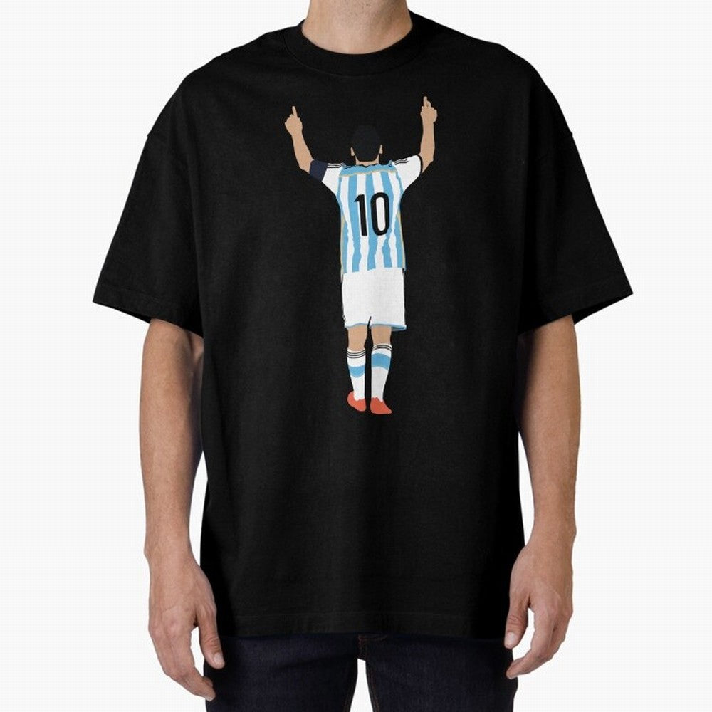 Lionel Messi, #m30 Oversized T-Shirt Celebrate Soccer Greatness during FIFA World Cup 2026 USA Canada Mexico for Fans of Messi, CR7 and Mbappe and Spain and Netherlands, Bringing Retro Football Energy, Iconic Rivalries, Trophy Chase Drama and
