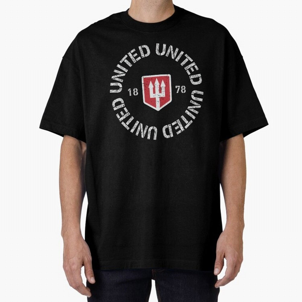 Manchester United Retro Vintage Oversized T-Shirt Show Love for Legendary Goals in FIFA World Cup 2026 USA Canada Mexico Spirit, with Argentina, Messi, Stadium Chants, National Pride, Trophy Dreams and Unforgettable Football Memories; Perfect for