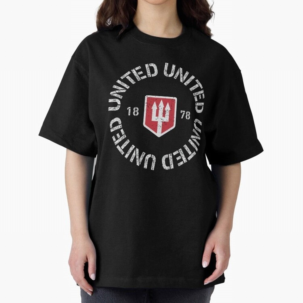 Manchester United Retro Vintage Oversized T-Shirt Show Love for Legendary Goals in FIFA World Cup 2026 USA Canada Mexico Spirit, with Argentina, Messi, Stadium Chants, National Pride, Trophy Dreams and Unforgettable Football Memories; Perfect for