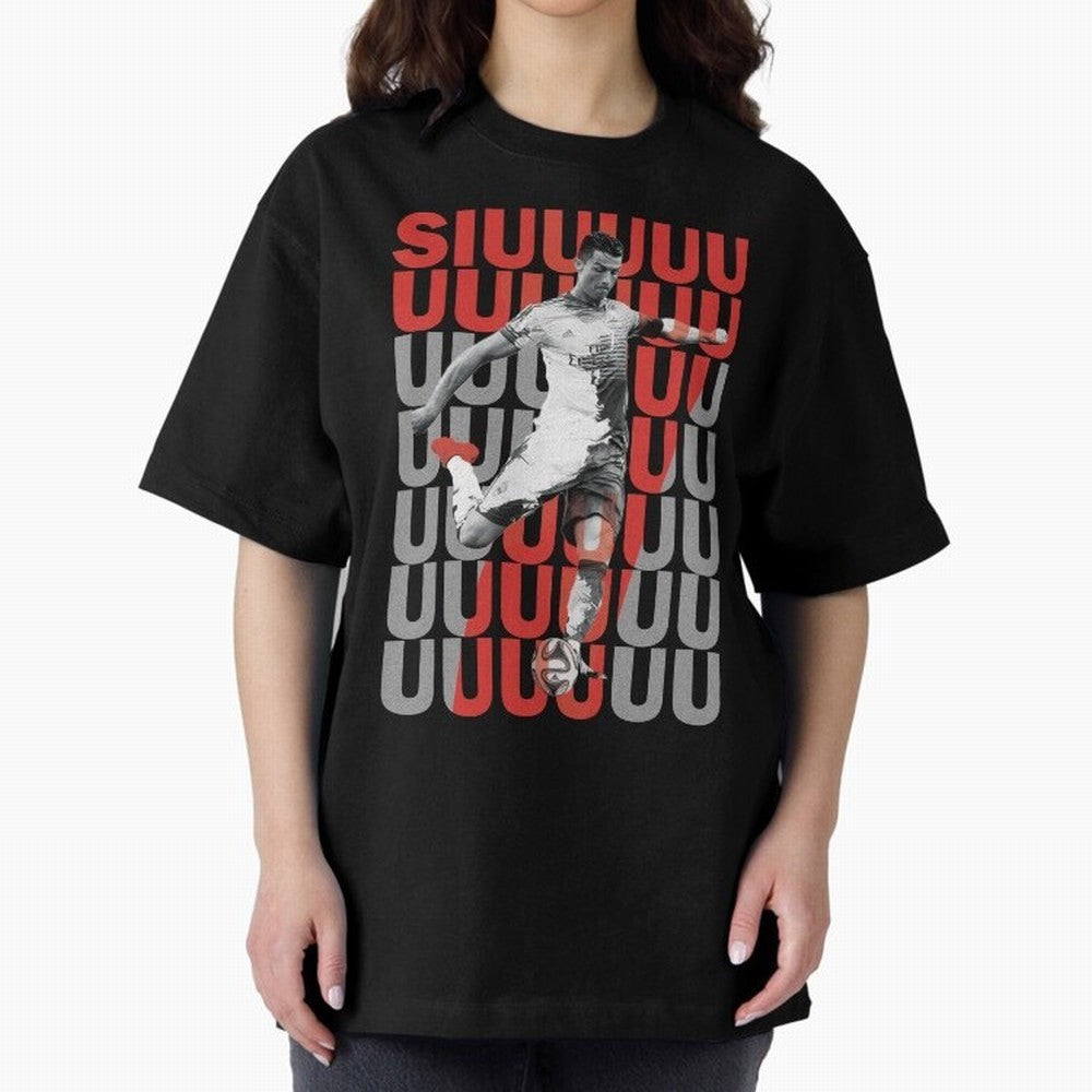 Siuuuuuu Cristiano Ronaldo Oversized T-Shirt Get Ready for FIFA World Cup 2026 USA Canada Mexico Spirit, Featuring England, Messi, CR7 and Mbappe, Worldwide Fan Energy, Dramatic Goals, Stadium Lights and Championship Celebrations; Perfect for