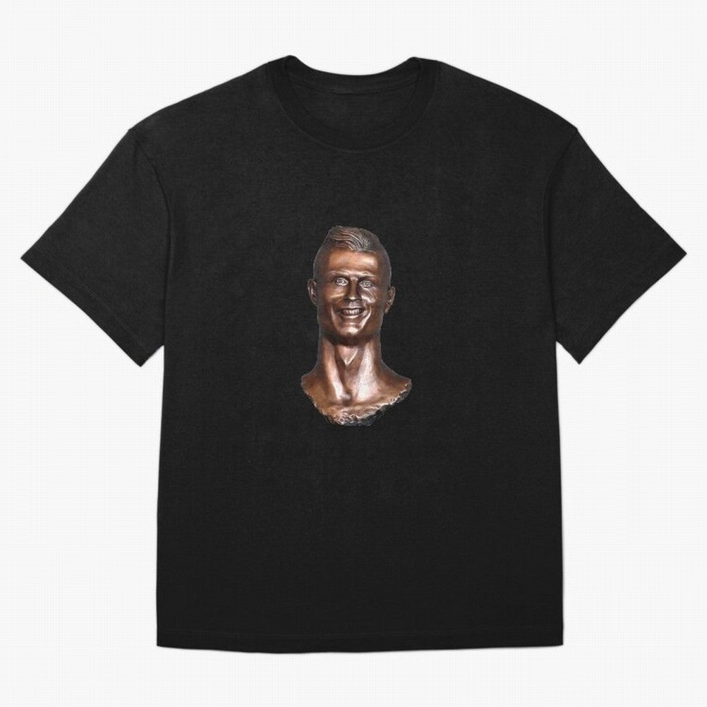 Cristiano Ronaldo Statue Oversized T-Shirt Enjoy the Biggest Football Party of FIFA World Cup 2026 USA Canada Mexico Made for Mbappe, Portugal, Spain and Germany Energy, Championship Spirit, Famous Goals, Roaring Crowds and International Football
