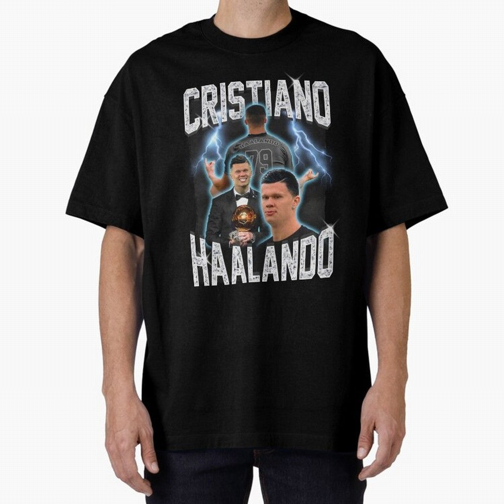 Cristiano Haalando Oversized T-Shirt Celebrate Global Passion for FIFA World Cup 2026 USA Canada Mexico Spirit, Capturing Spain and Netherlands, Messi, Champion Mindset, Group Stage Buzz, Knockout Tension and Passionate Fan Culture; Perfect for