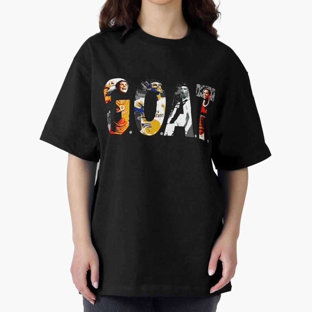 Cristiano Ronaldo, Greatest Football Player of All Time Oversized T-Shirt Celebrate Unforgettable Nights in FIFA World Cup 2026 USA Canada Mexico for Fans of CR7 and Brazil, Bringing Football History, Final Match Energy, Crowd Noise and Once in a