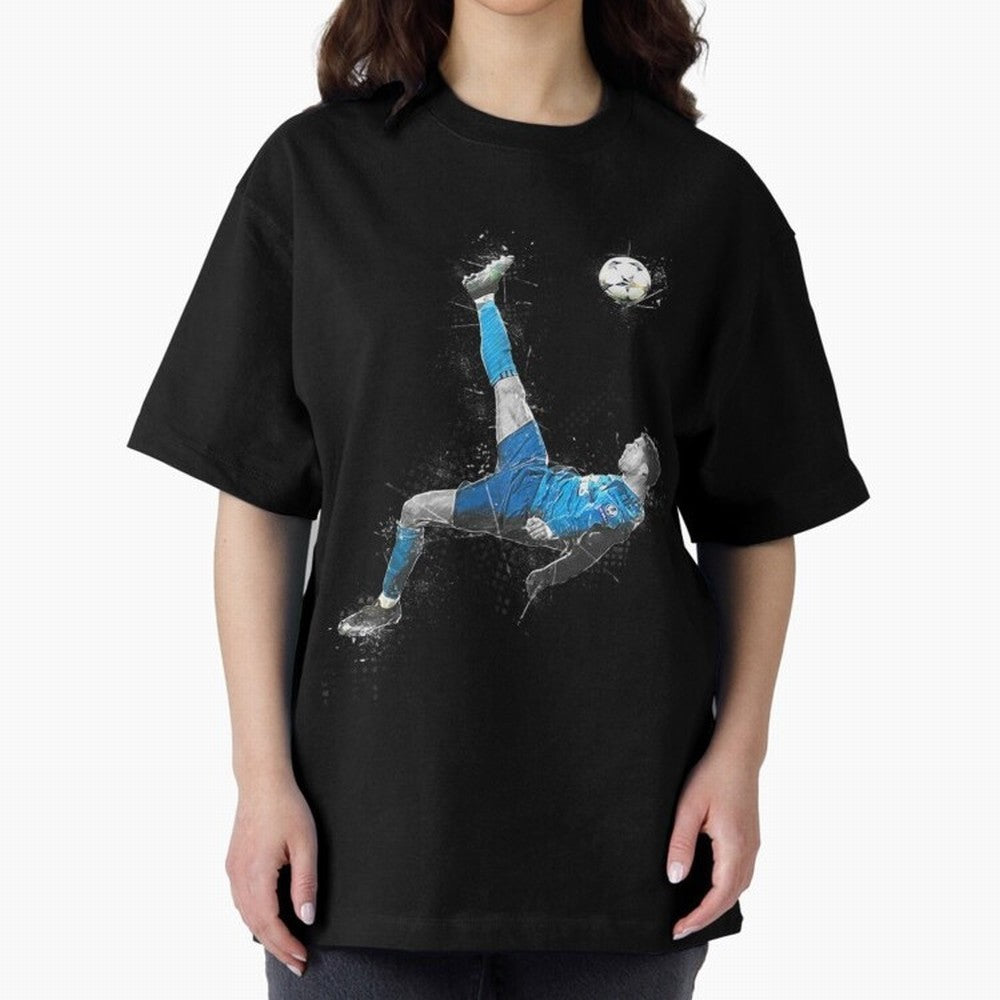 Cristiano Ronaldo Cristiano Ronaldo Oversized T-Shirt Fuel Your Fan Pride for Match Day Hype around FIFA World Cup 2026, Haaland and Mbappe, England and Germany, Football Festival Excitement, Trophy Ambitions, Country Rivalries and Star Player