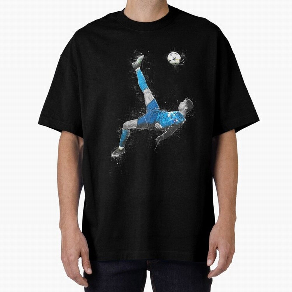 Cristiano Ronaldo Cristiano Ronaldo Oversized T-Shirt Fuel Your Fan Pride for Match Day Hype around FIFA World Cup 2026, Haaland and Mbappe, England and Germany, Football Festival Excitement, Trophy Ambitions, Country Rivalries and Star Player