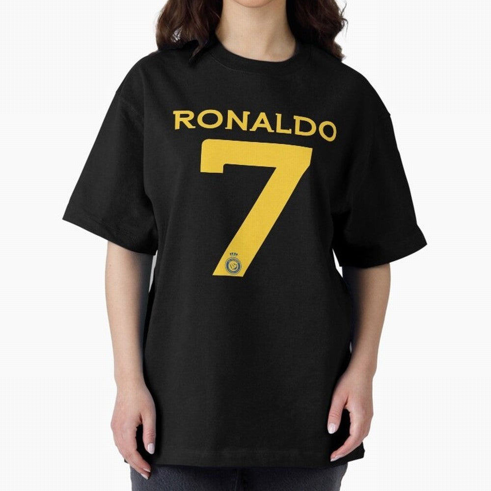 Ronaldo 7 Al-Nassr Football Club - Oversized T-Shirt Live the Energy of Global Football Passion for FIFA World Cup 2026 USA Canada Mexico, Filled with CR7 and Messi, France and Portugal, Worldwide Fan Energy, Dramatic Goals, Stadium Lights and