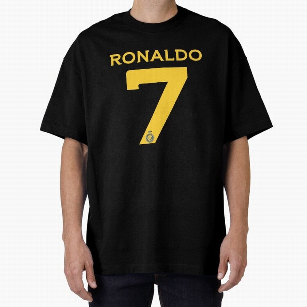 Ronaldo 7 Al-Nassr Football Club - Oversized T-Shirt Live the Energy of Global Football Passion for FIFA World Cup 2026 USA Canada Mexico, Filled with CR7 and Messi, France and Portugal, Worldwide Fan Energy, Dramatic Goals, Stadium Lights and