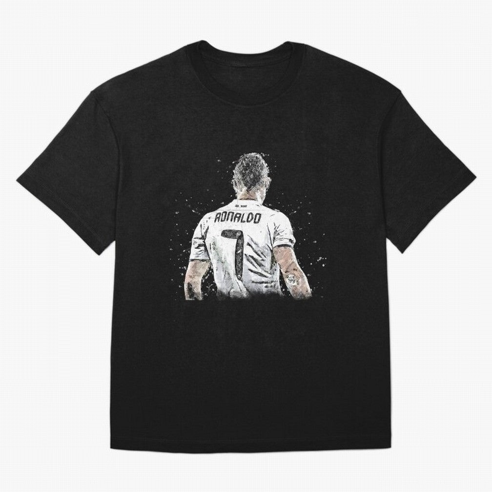 Cristiano ronaldo back Oversized T-Shirt Join Supporters Worldwide for Match Day Hype around FIFA World Cup 2026 Group Stage, Cristiano Ronaldo, Haaland and CR7, Argentina, France and Brazil, Goal Celebration Energy, Supporter Heritage, Football