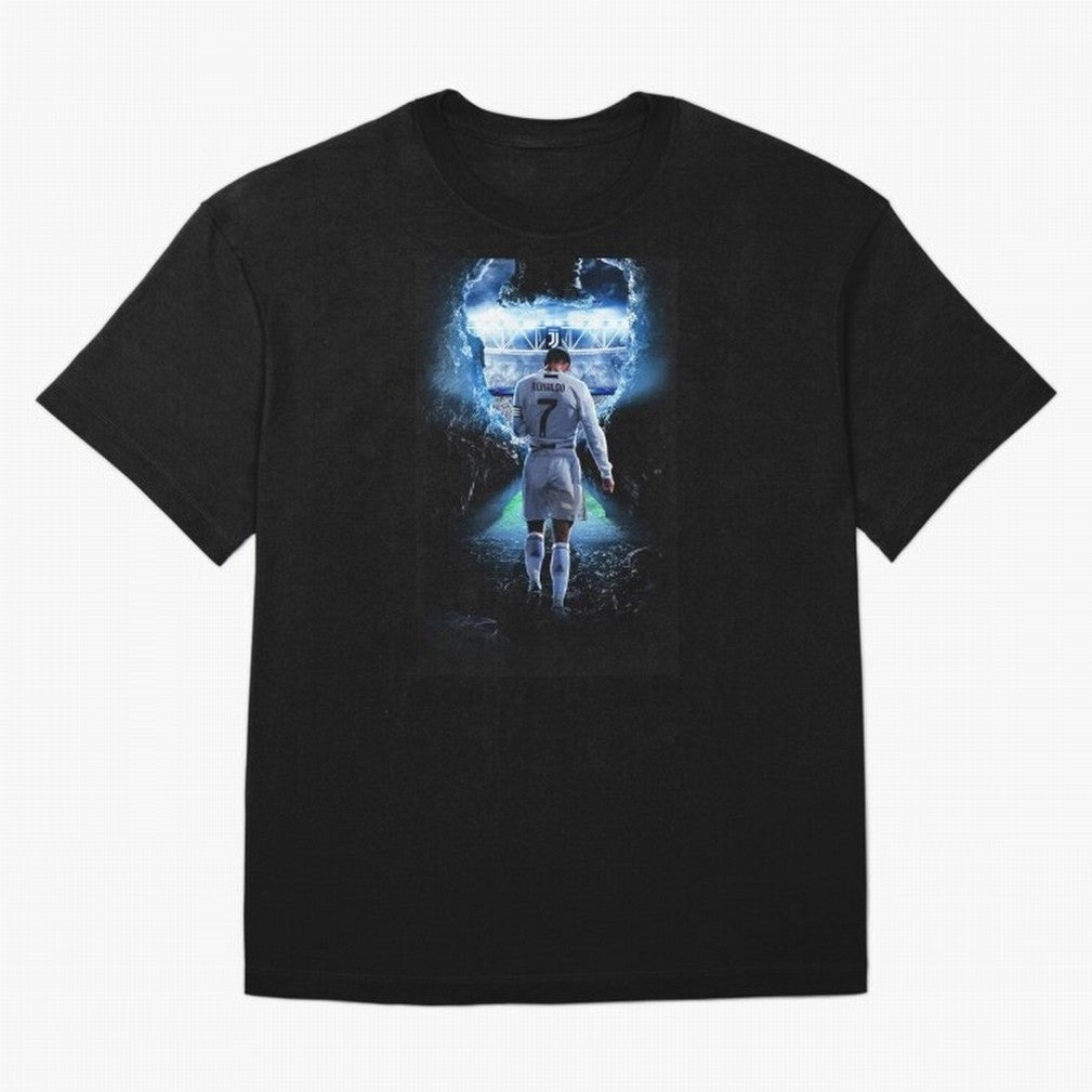 Football player Oversized T-Shirt Turn Up for FIFA World Cup 2026 Group Stage Made for CR7 and Messi, Argentina Energy, Game Day Rituals, Football Legends, Country Pride and the Road to the Final; Ideal for Football Dads, Football Moms, Friends,