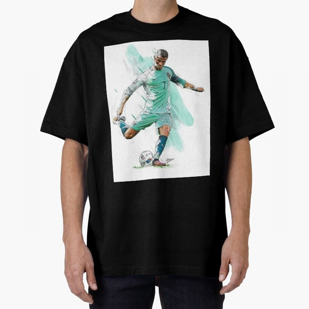 Cristiano ronaldo 7 Oversized T-Shirt Join the Countdown to FIFA World Cup 2026 Group Stage for Fans of CR7 and Messi and England and Germany, Bringing Tournament Hype, Historic Matchups, Family Viewing Parties and Global Sports Pride; Perfect for