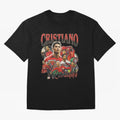 Retro Cristiano Ronaldo Oversized T-Shirt Celebrate Unforgettable Nights in the FIFA World Cup 2026 Journey through CR7 Highlights, France Pride, Retro Football Energy, Iconic Rivalries, Trophy Chase Drama and Stadium Atmosphere; Great for