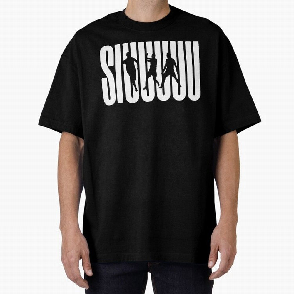 Siuuu Cristiano ronaldo CR7 funny Oversized T-Shirt Join the Countdown to the FIFA World Cup 2026 Journey through Haaland and Mbappe Highlights, Spain Pride, Supporter Pride, Iconic Celebrations, Legendary Names and Global Match Day Energy; Created