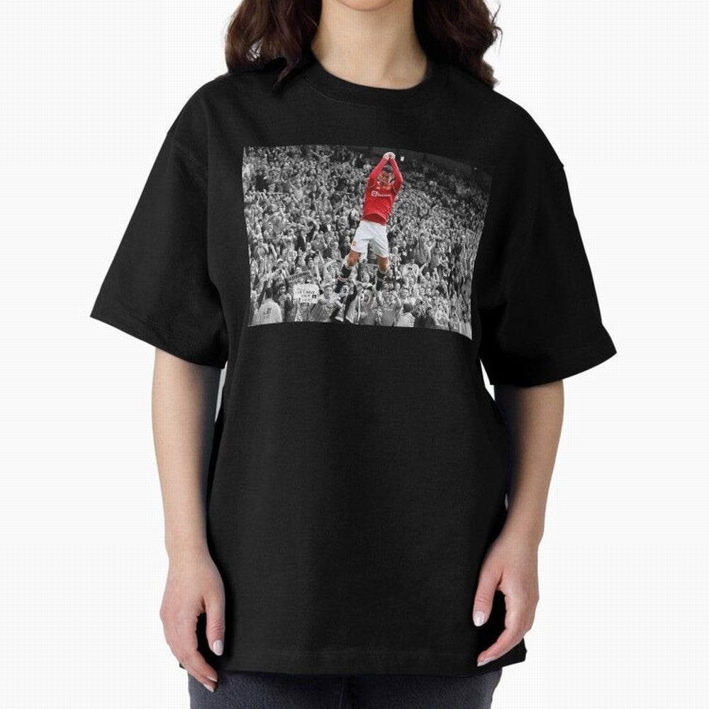CR7 celebration Oversized T-Shirt Enjoy FIFA World Cup 2026 USA Canada Mexico Featuring CR7 and Messi, England, France and Netherlands Energy, Match Day Excitement, Supporter Culture, Golden Goals and Global Football Passion; Perfect for People Who