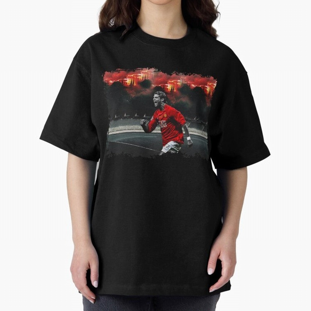 Cristiano Ronaldo Manchester 8K Oversized T-Shirt Celebrate the Next Chapter of Match Day Hype around FIFA World Cup 2026, Haaland, England, France and Netherlands, Goal Celebration Energy, Supporter Heritage, Football Icons and Worldwide