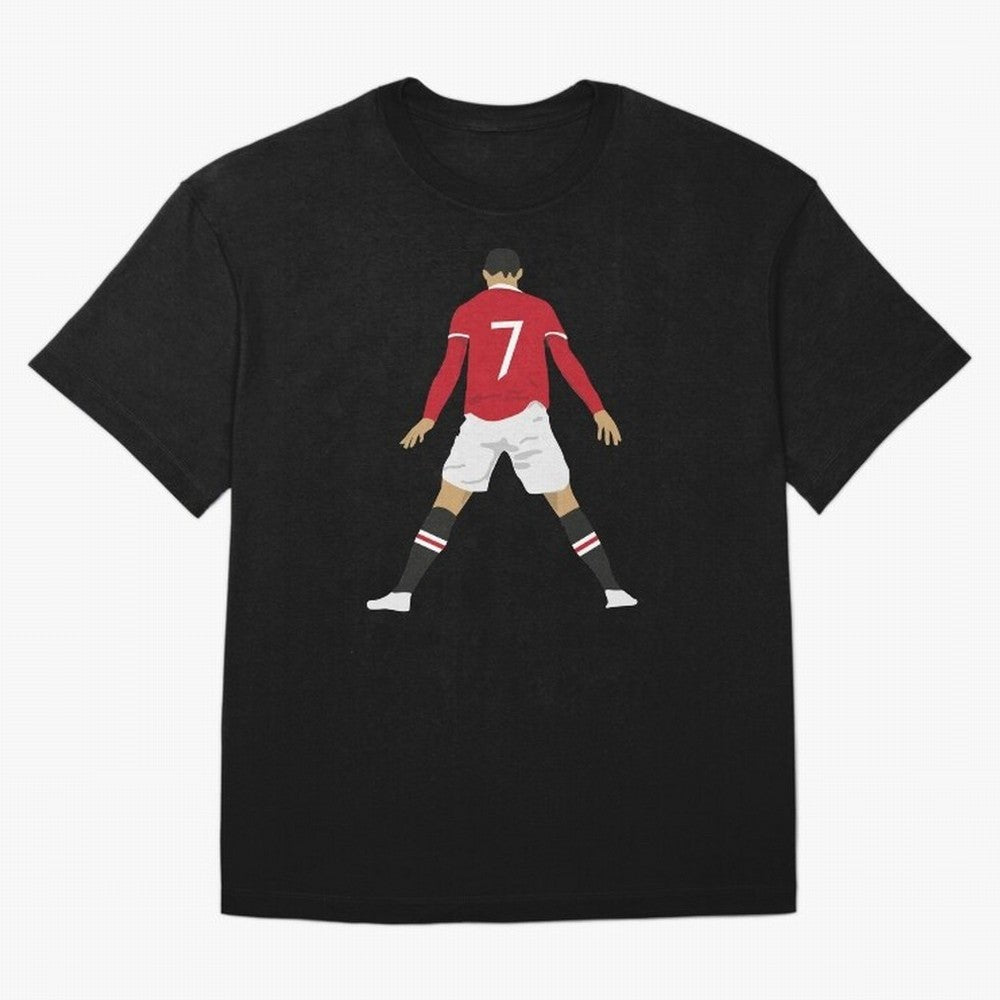 CR7 Man U | SIIIIIUUUUUUU (Celebration) Oversized T-Shirt Build Match Day Hype around FIFA World Cup 2026 USA Canada Mexico, CR7, Spain, Soccer Culture, Superstar Moments, National Team Dreams and Competitive Fire; Ideal for Fans Who Follow Messi,