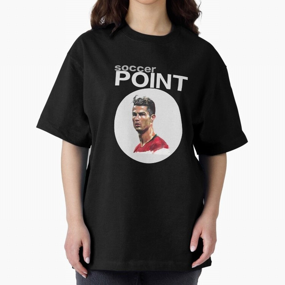 soccer POINT Oversized T-Shirt Bring International Match Energy to FIFA World Cup 2026 Group Stage Spirit, Celebrating Argentina and Brazil, Haaland, Sports Nostalgia, International Competition, Famous Players and Unforgettable Victories; Perfect