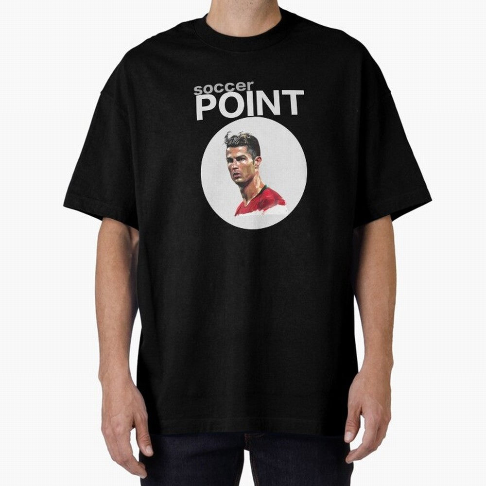 soccer POINT Oversized T-Shirt Bring International Match Energy to FIFA World Cup 2026 Group Stage Spirit, Celebrating Argentina and Brazil, Haaland, Sports Nostalgia, International Competition, Famous Players and Unforgettable Victories; Perfect