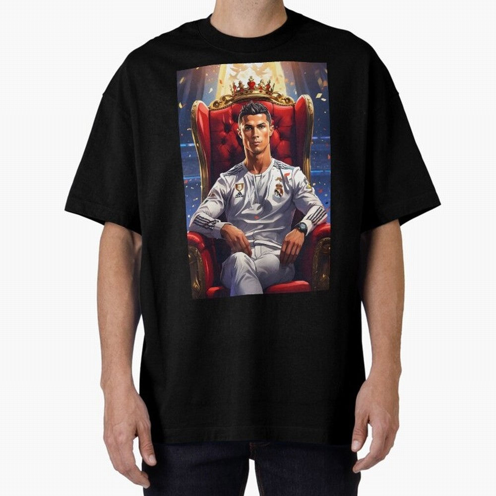 King Cristiano Ronaldo Oversized T-Shirt Make Your Look Match the FIFA World Cup 2026 Group Stage Journey through Mbappe and Neymar Highlights, Germany Pride, Football Passion, Legendary Performances, Festival Vibes and Supporter Community; Made