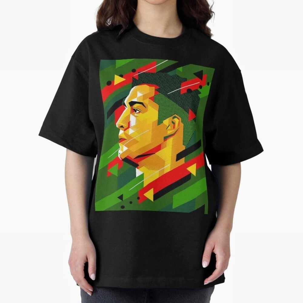 Cristiano Ronaldo Oversized T-Shirt Discover the FIFA World Cup 2026 Journey through Messi, Neymar and Mbappe Highlights, Portugal, Spain and Germany Pride, Football Passion, Legendary Performances, Festival Vibes and Supporter Community; Made for