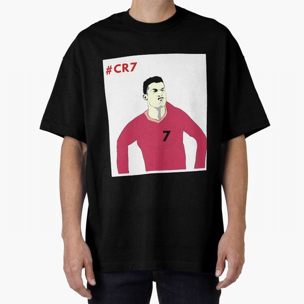 Cristiano ronaldo Oversized T-Shirt Keep Football History Alive during FIFA World Cup 2026 Group Stage for Fans of Messi and Netherlands, Bringing Goal Celebration Energy, Supporter Heritage, Football Icons and Worldwide Tournament Joy; Perfect for