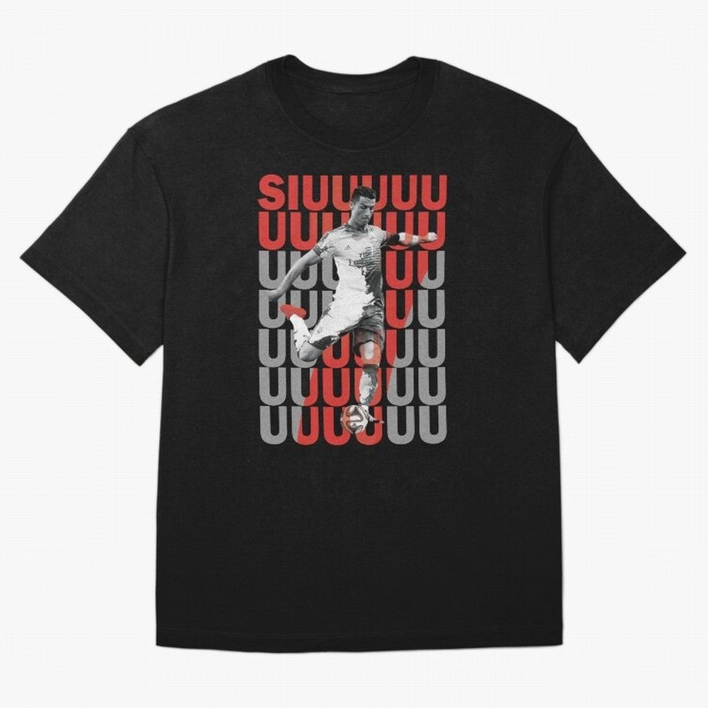 Siuuuuuu Cristiano Ronaldo Oversized T-Shirt Show Support during FIFA World Cup 2026 for Fans of Cristiano Ronaldo and England, France and Netherlands, Bringing Football Passion, Legendary Performances, Festival Vibes and Supporter Community; Made
