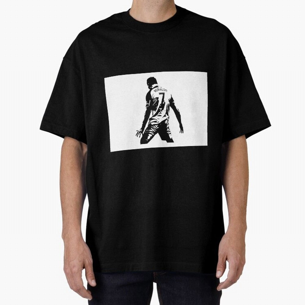 Cristiano Ronaldo Oversized T-Shirt Carry the Colors and Pride of FIFA World Cup 2026 Group Stage for Fans of Mbappe and Neymar and Netherlands, Bringing Soccer Culture, Superstar Moments, National Team Dreams and Competitive Fire; Great for Watch