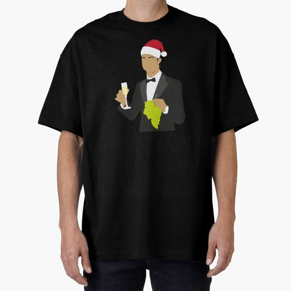 Cristiano Ronaldo enjoing Christmas Oversized T-Shirt Show Match Day Excitement for the FIFA World Cup 2026 Group Stage Journey through Mbappe Highlights, Brazil, Portugal and Argentina Pride, Soccer Culture, Superstar Moments, National Team Dreams