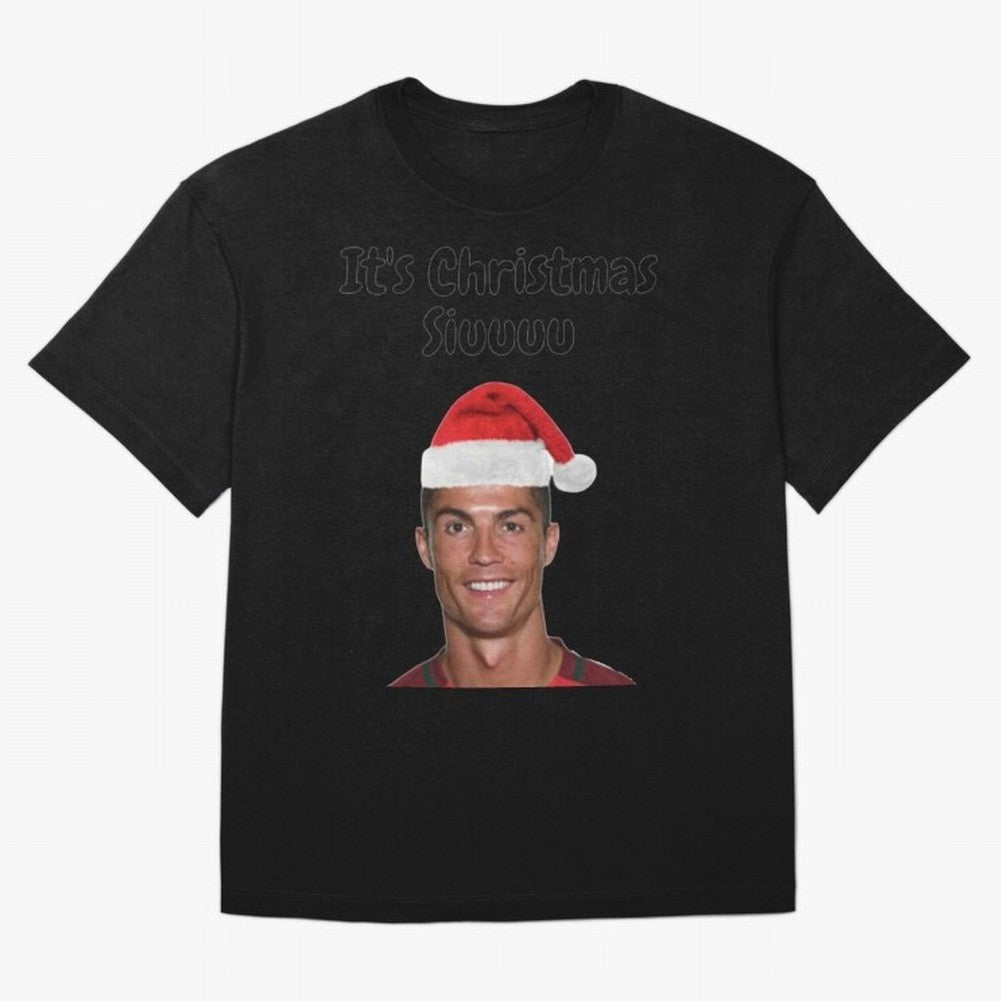 Cristiano Ronaldo Siuuu Funny Christmas Sweater Oversized T-Shirt Fuel the Hype around FIFA World Cup 2026 Spirit, Centered on Spain and Netherlands, CR7 and Messi, Stadium Memories, Football Loyalty, International Chants and Championship
