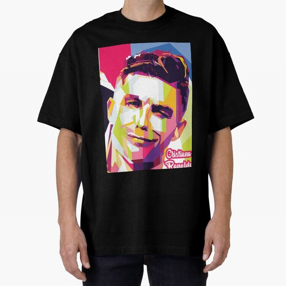 Cristiano Ronaldo Cristiano Ronaldo Oversized T-Shirt Feel the Trophy Chase of Global Football Passion for FIFA World Cup 2026 USA Canada Mexico, Filled with Cristiano Ronaldo, Spain and Netherlands, Sports Nostalgia, International Competition,