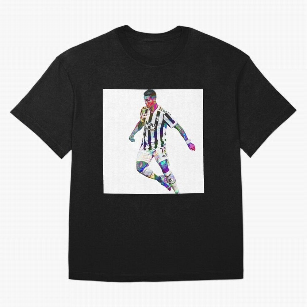 Cristiano Ronaldo art design. Cristiano Ronaldo sketch art Oversized T-Shirt Bring Home the FIFA World Cup 2026 Group Stage Journey through Cristiano Ronaldo Highlights, Spain and Netherlands Pride, Worldwide Fan Energy, Dramatic Goals, Stadium