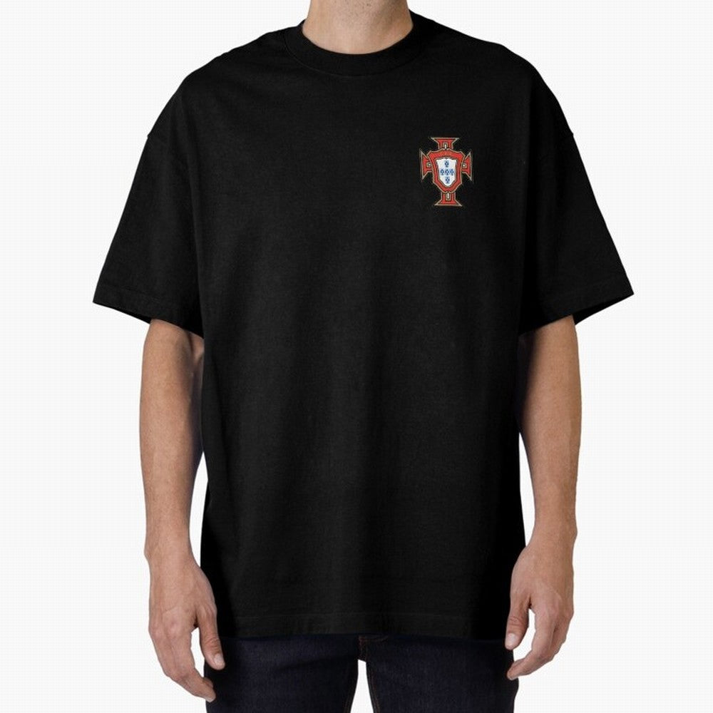 Portugal National Team - Oversized T-Shirt Show Your Tournament Heart for FIFA World Cup 2026 USA Canada Mexico Spirit, Connected to Argentina and Brazil, Cristiano Ronaldo, Vintage Soccer Flavor, Modern Football Stars, National Flags and Final