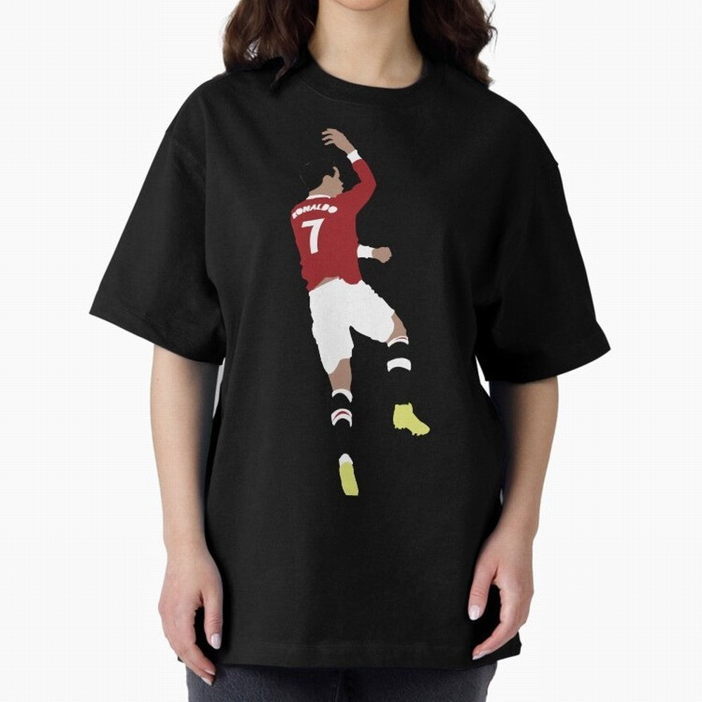 Cristiano Ronaldo Suuii - Design Oversized T-Shirt Celebrate Supporters United by FIFA World Cup 2026 Connected to Mbappe, Netherlands Energy, Classic Soccer Heritage, Championship Pressure, Fan Loyalty and International Pride; Made for Die Hard