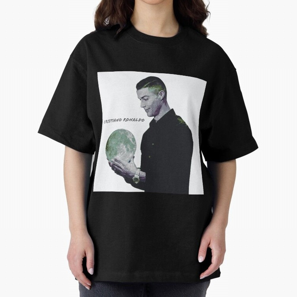 Cristiano Ronaldo art illustration. Cristiano Ronaldo sketch art Oversized T-Shirt Show Your Tournament Heart for Match Day Hype around FIFA World Cup 2026 Group Stage, Neymar, Argentina, Soccer Culture, Superstar Moments, National Team Dreams and