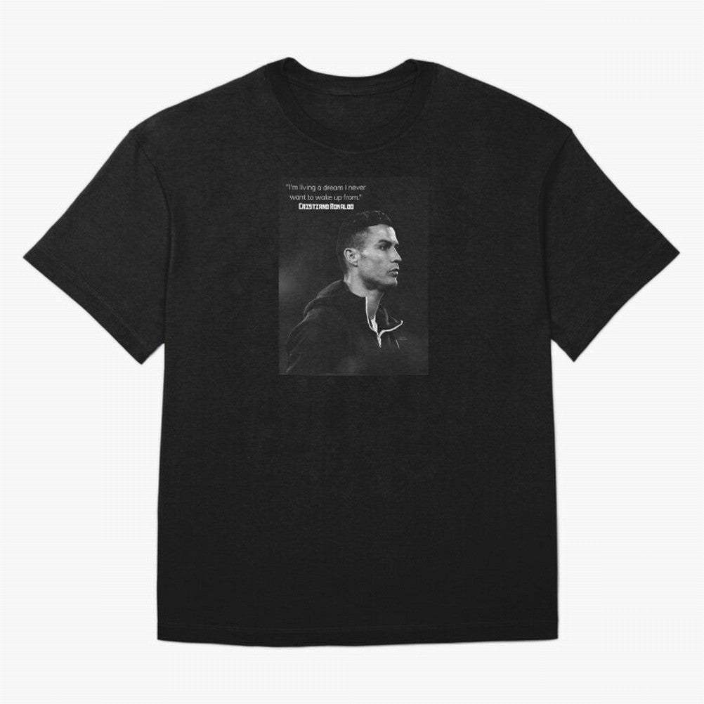 Cristiano Ronaldo motivational quote Oversized T-Shirt Celebrate Match Day Hype around FIFA World Cup 2026 Group Stage, Messi, CR7 and Mbappe, Spain and Netherlands, Global Supporter Spirit, Legendary Goals, National Colors and Tournament