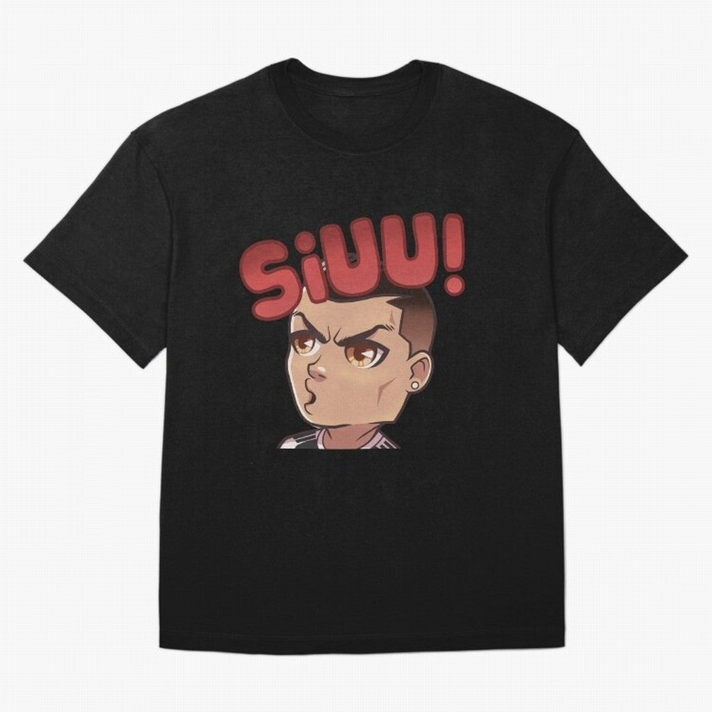 Cristiano Ronaldo Siuuu Oversized T-Shirt Celebrate Football Dreams Across Match Day Hype around FIFA World Cup 2026 USA Canada Mexico, Mbappe and Neymar, France, Fan Favorite Moments, National Team Passion, Big Match Drama and Soccer History; Made