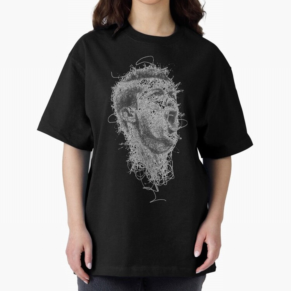 Painting Ronaldo Art Oversized T-Shirt Wear the Spirit of Match Day Hype around FIFA World Cup 2026 Group Stage, Messi and Cristiano Ronaldo, England, France and Netherlands, Game Day Rituals, Football Legends, Country Pride and the Road to the