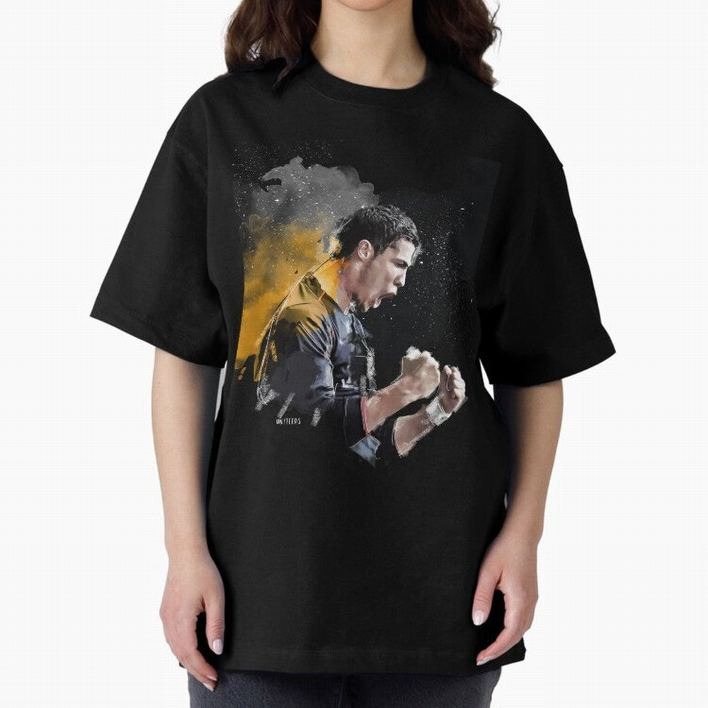 CRISTIANO RONALDO PAINTING Oversized T-Shirt Bring Trophy Dreams to the FIFA World Cup 2026 Group Stage Journey through Messi, Neymar and Mbappe Highlights, England and Germany Pride, Fan Favorite Moments, National Team Passion, Big Match Drama and