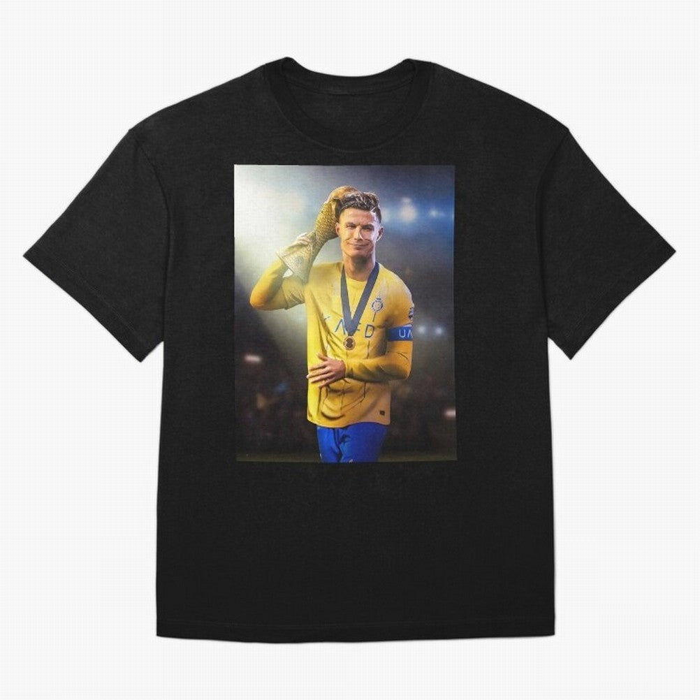 Cristiano Ronaldo Oversized T-Shirt Step into FIFA World Cup 2026 Group Stage Driven by Messi, Neymar and Mbappe, England, France and Netherlands Energy, Football Festival Excitement, Trophy Ambitions, Country Rivalries and Star Player Buzz; Great